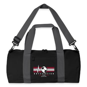 Flag Football Autrichien Battement de cœur autrichiens - Sac de sport recyclé - noir/gris graphite - Devant