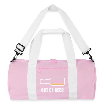 À court de bière (Bière / Bière / Bière / Bière Buveur NEG 2C) - Sac de sport recyclé - rose/blanc - Devant