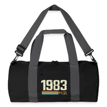 May 1983 - Recycled Duffel Bag - black/graphite grey - Front