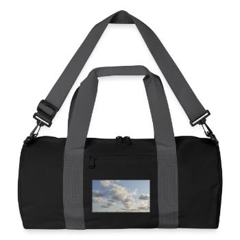 Sky Soft Clouds - Recycled Duffel Bag - black/graphite grey - Front