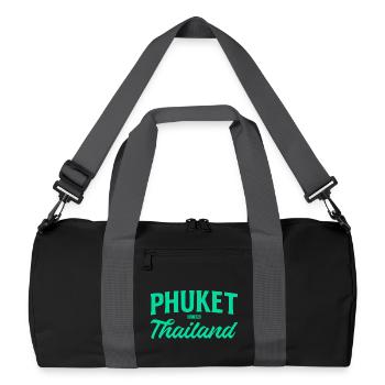 Écriture sarcelle de Phuket Thaïlande - Sac de sport recyclé - noir/gris graphite - Devant