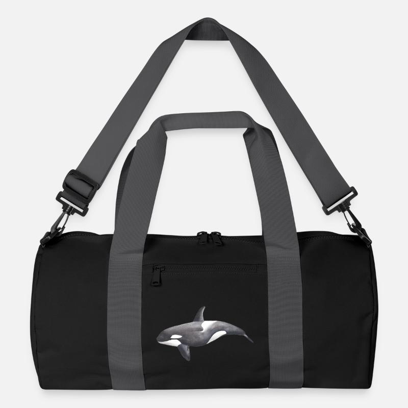 Orca – Meeresbewohner, Illustration, 2022 Recycelte Duffel Bag