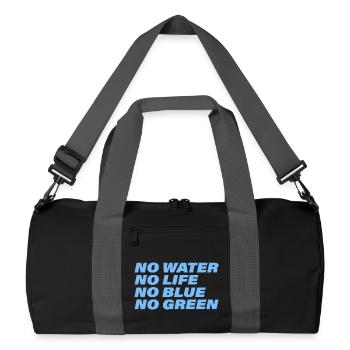 EAU - Sac de sport recyclé - noir/gris graphite - Devant
