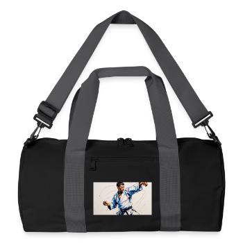 Martial art and Japanese dynamism - Recycled Duffel Bag - black/graphite grey - Front