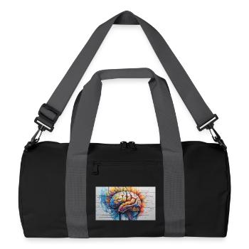 Cerveau Artificiel Circuit Coloré - Sac de sport recyclé - noir/gris graphite - Devant