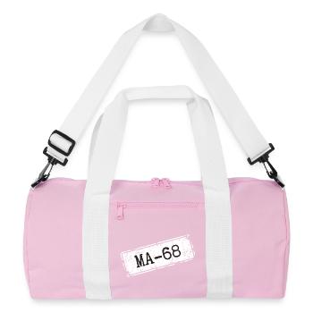 Mannheim 68 - Sac de sport recyclé - rose/blanc - Devant