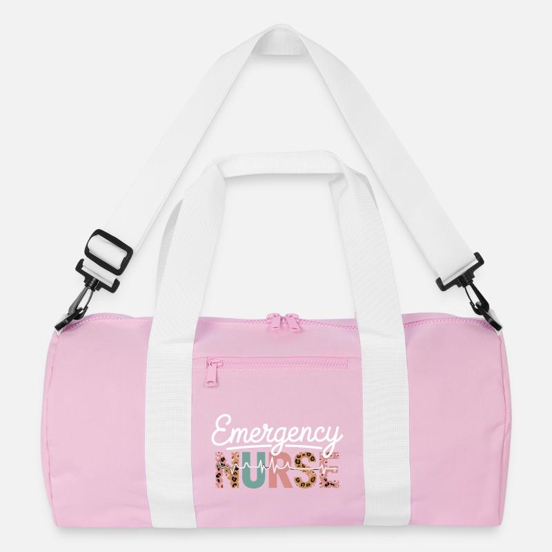 Emergency Nurse Leopard Print Recycelte Duffel Bag