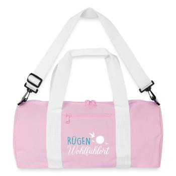 Island of Rügen MY FEEL-GOOD PLACE Fun - Recycled Duffel Bag - pink/white - Front