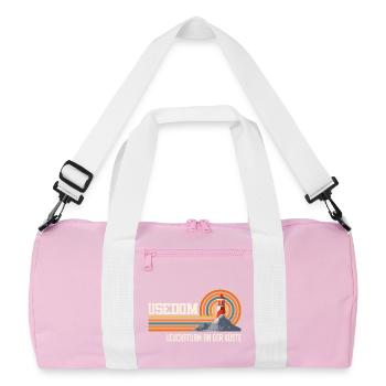 PHARE D’USEDOM SUR LA CÔTE Plaisir - Sac de sport recyclé - rose/blanc - Devant