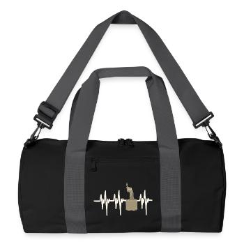 Battement de cœur Pyro Cipolla - Sac de sport recyclé - noir/gris graphite - Devant