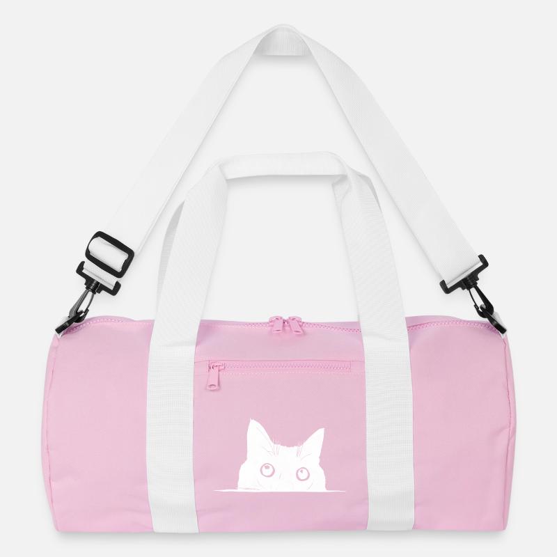 Peeping Cat Recycled Duffel Bag