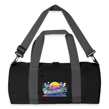 Retro Reloaded Neon Grid - Recycled Duffel Bag - black/graphite grey - Front
