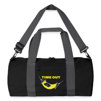 Temps mort - Sac de sport recyclé - noir/gris graphite - Devant
