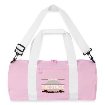 Shooter d’action cowboy. Shooter d’action cowboy - Sac de sport recyclé - rose/blanc - Devant