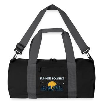 Litha Pagan Summer Solstice Midsummer Midsommar - Recycled Duffel Bag - black/graphite grey - Front