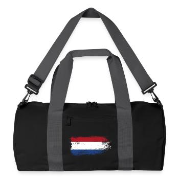 Coup de pinceau Dutch Tricolor - Sac de sport recyclé - noir/gris graphite - Devant