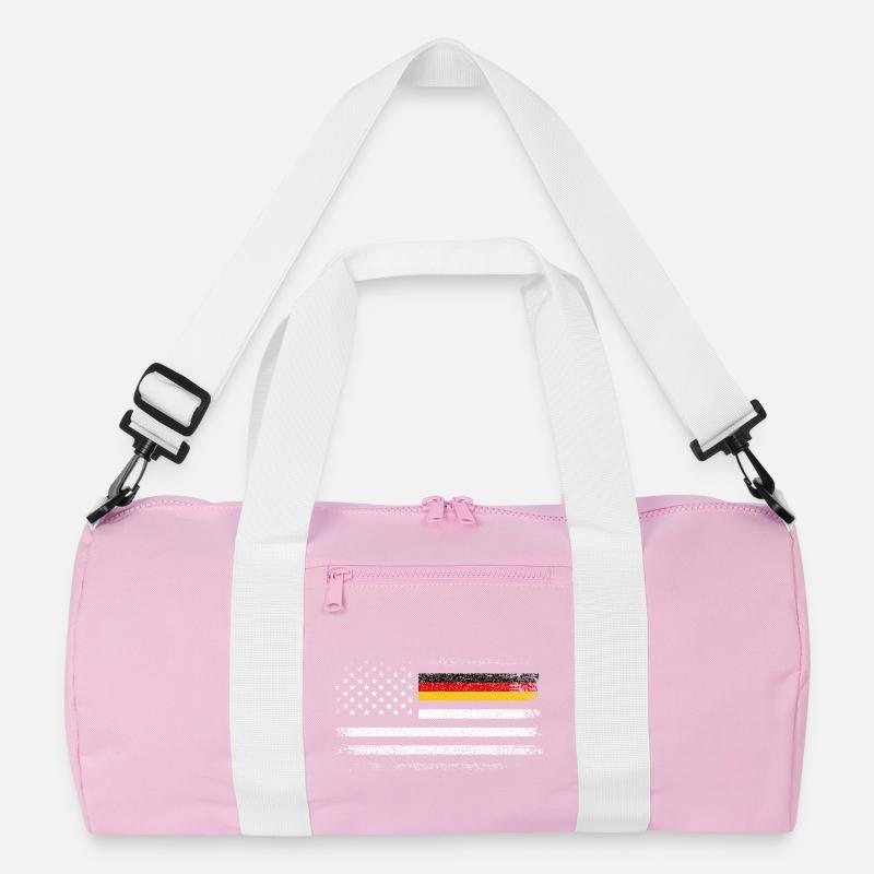 Distressed US German Flag Blend Recycled Duffel Bag