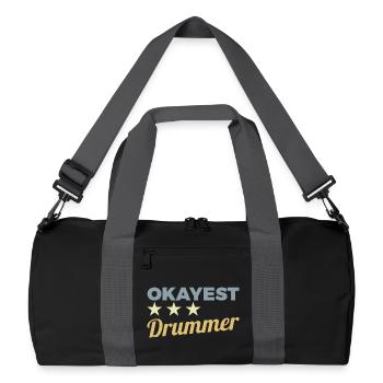 Batteur moyen - Sac de sport recyclé - noir/gris graphite - Devant