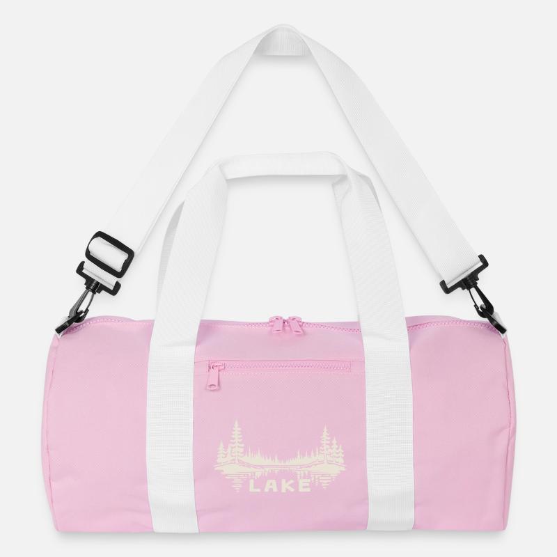 Lake Reflection [White] Recycled Duffel Bag