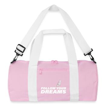 SUIVEZ VOS RÊVES - Sac de sport recyclé - rose/blanc - Devant