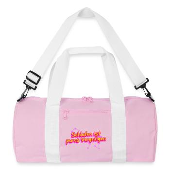 Pure pleasure of sleeping - Recycled Duffel Bag - pink/white - Front