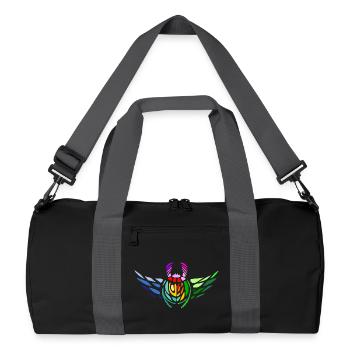 Scarabée de la fierté – Diversité et transformation - Sac de sport recyclé - noir/gris graphite - Devant