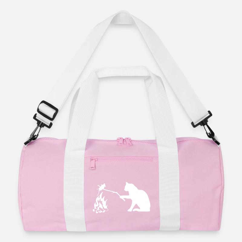 Silent Observer Cat by Campfire Recycled Duffel Bag