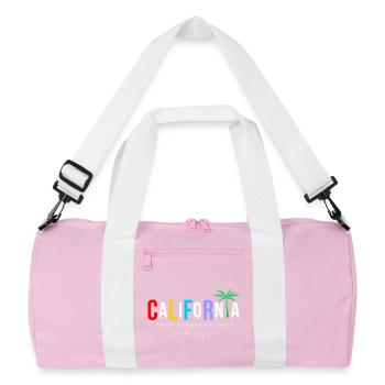 Peinture de vacances en Californie - Sac de sport recyclé - rose/blanc - Devant