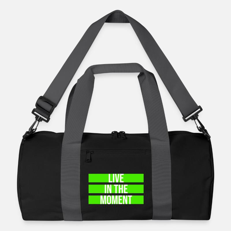 Live In The Moment Achtsamkeit Präsenz Bewusstsein Recycelte Duffel Bag