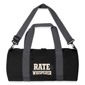 Courtiers en prêts hypothécaires, agents de prêt, - Sac de sport recyclé - noir/gris graphite - Devant