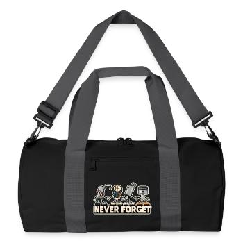 Never Forget – Combustion Engine Car Retro Design - Recycled Duffel Bag - black/graphite grey - Front