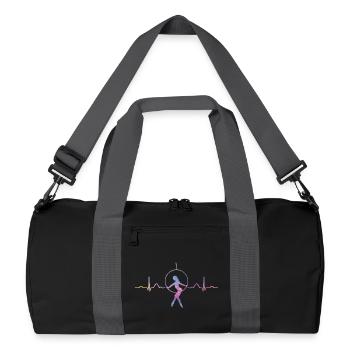 Anneau aérien Rythme de cœur Lyra Anneau aérien - Sac de sport recyclé - noir/gris graphite - Devant