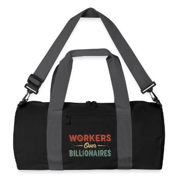 Célébration des champions travailleurs - Sac de sport recyclé - noir/gris graphite - Devant