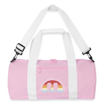 Grossesse Naissance Pain d’épices Noël - Sac de sport recyclé - rose/blanc - Devant