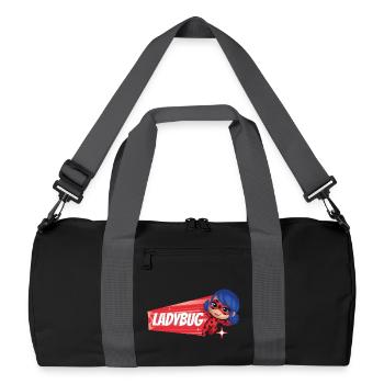 Talking Tom & Friends X Miraculous Ladybug  - Sac de sport recyclé - noir/gris graphite - Devant