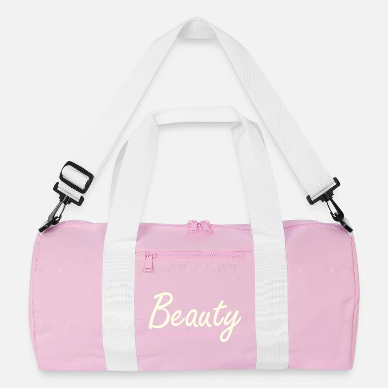 Beauty Is My Business Elegant Script Recycled Duffel Bag