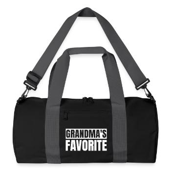 Petit-enfant préféré Drôle Je suis le préféré de Mamie - Sac de sport recyclé - noir/gris graphite - Devant