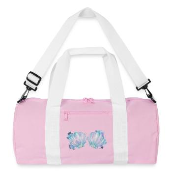 Meerjungfrau Karneval Kostüm Damen Fasching  - Recycelte Duffel Bag - Rosa/Weiß - Vorne