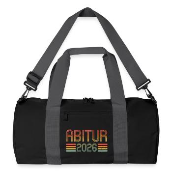 Abi 2026 - Abitur - Gift - Recycled Duffel Bag - black/graphite grey - Front