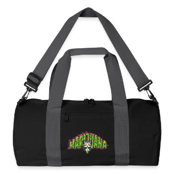 Raton laveur à marijuana - Sac de sport recyclé - noir/gris graphite - Devant