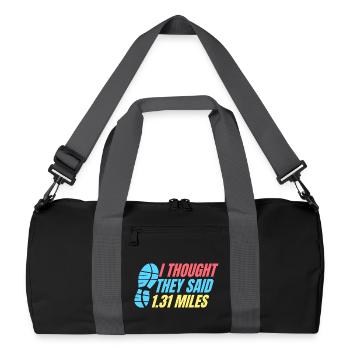 Course à pied : ils ont dit 1,31 mile coureur de marathon - Sac de sport recyclé - noir/gris graphite - Devant