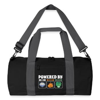 Propulsé par Rice Chicken Broccoli - Sac de sport recyclé - noir/gris graphite - Devant