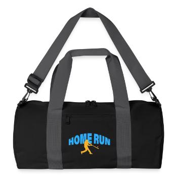 Home Run - Recycled Duffel Bag - black/graphite grey - Front