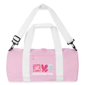 Ultrasonic Technician Ultrasonic Technician - Recycled Duffel Bag - pink/white - Front