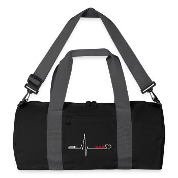 J’ai survécu à une chirurgie à cœur ouvert - Sac de sport recyclé - noir/gris graphite - Devant
