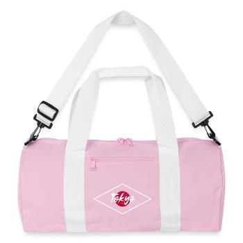 Logo du cercle néon de Tokyo - Sac de sport recyclé - rose/blanc - Devant