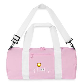 ECG Solar Energy Heart Line Generating Electricity Climate - Sac de sport recyclé - rose/blanc - Devant