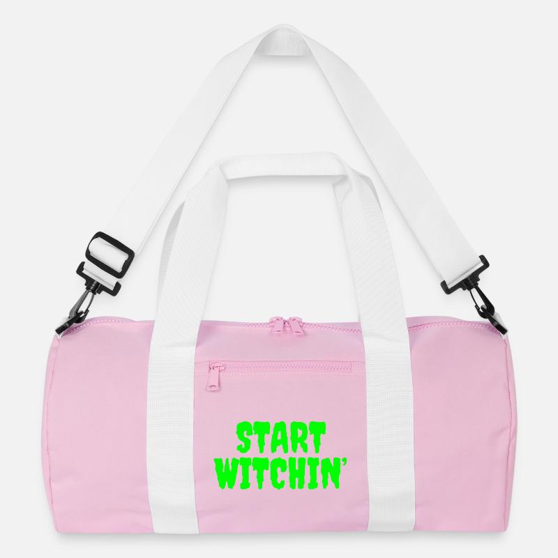 Leuchtend grüne Hexerei Startphrase Recycelte Duffel Bag