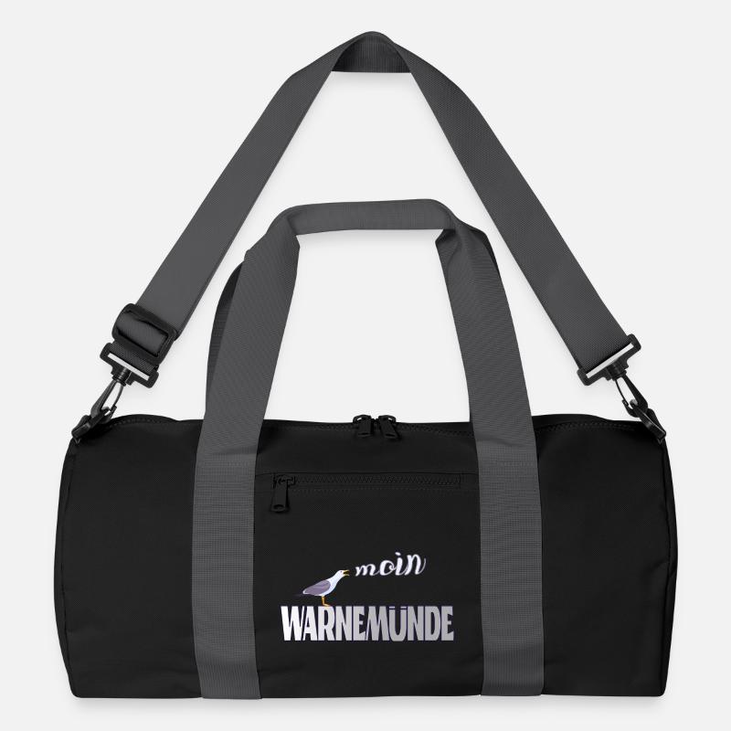 Warnemünde Möwe mit Moin Ostee Recycelte Duffel Bag