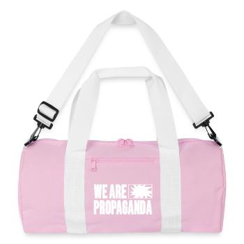 Nous sommes de la propagande - Sac de sport recyclé - rose/blanc - Devant